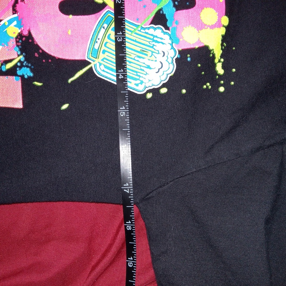 Surf Style Graphics Shirt Neon Bright Party Mens Size Small - Picture 10 of 13